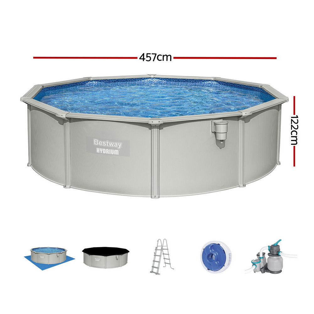 Bestway Round Swimming Pool 457cm with Filter & Ladder