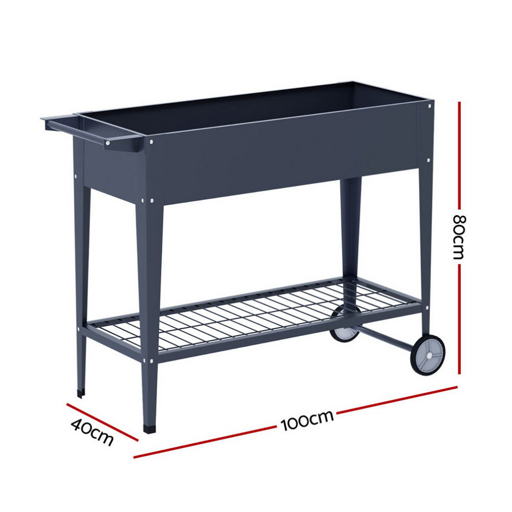 Green Fingers Raised Garden Bed 100cm x 40cm x 80cm - 2 Set