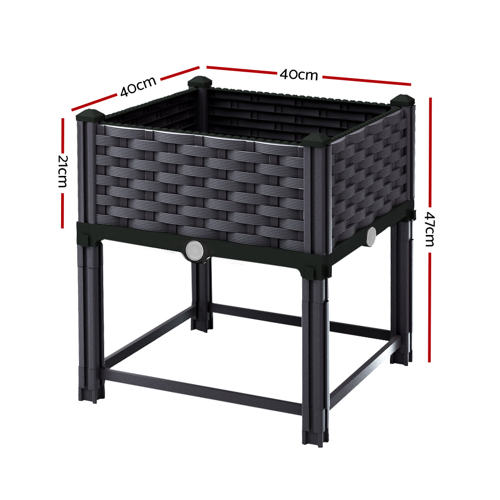 Green Fingers Raised Garden Bed 40cm x 40cm x 23cm