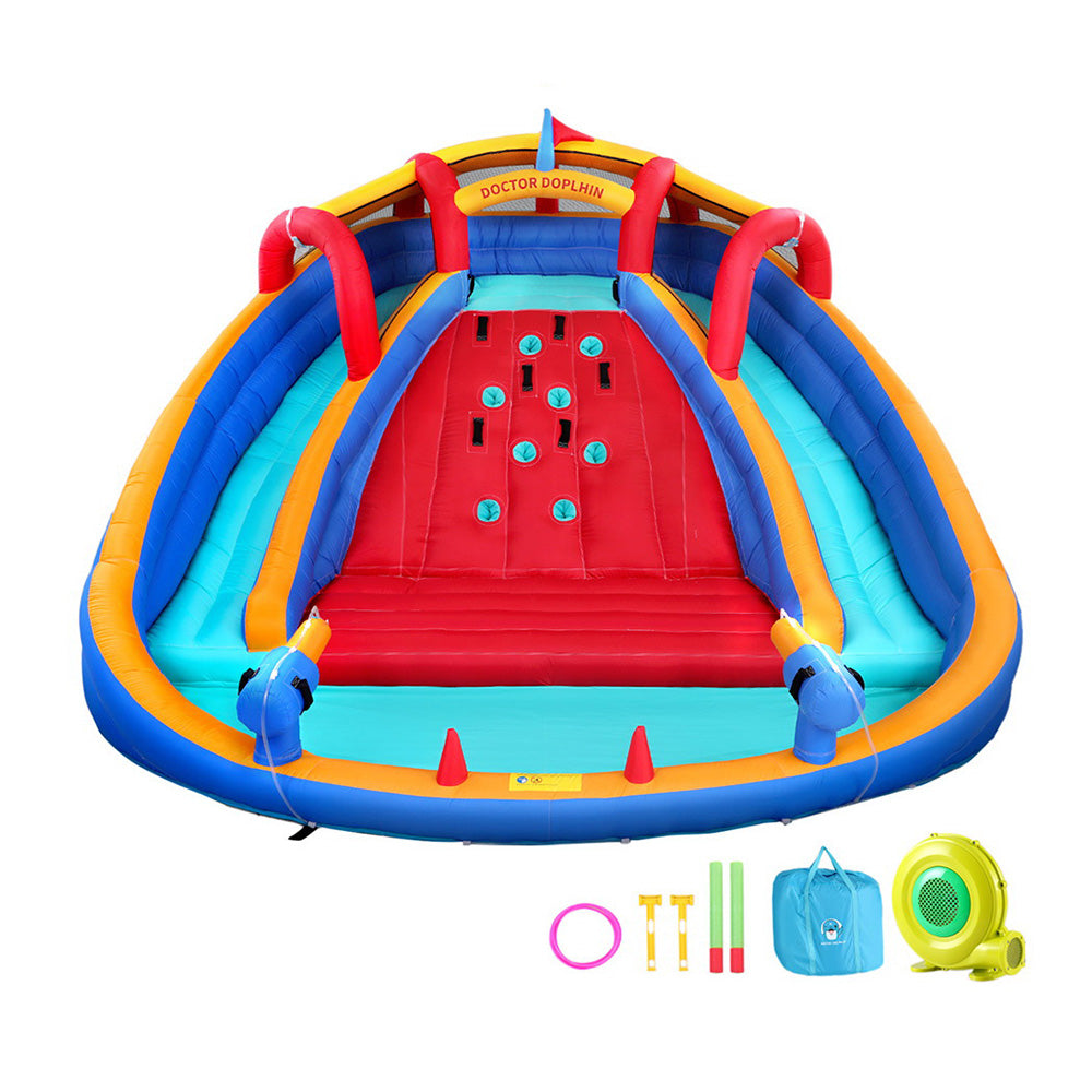 Doctor Dolphin Kids Inflatable Water Slide Splash Park