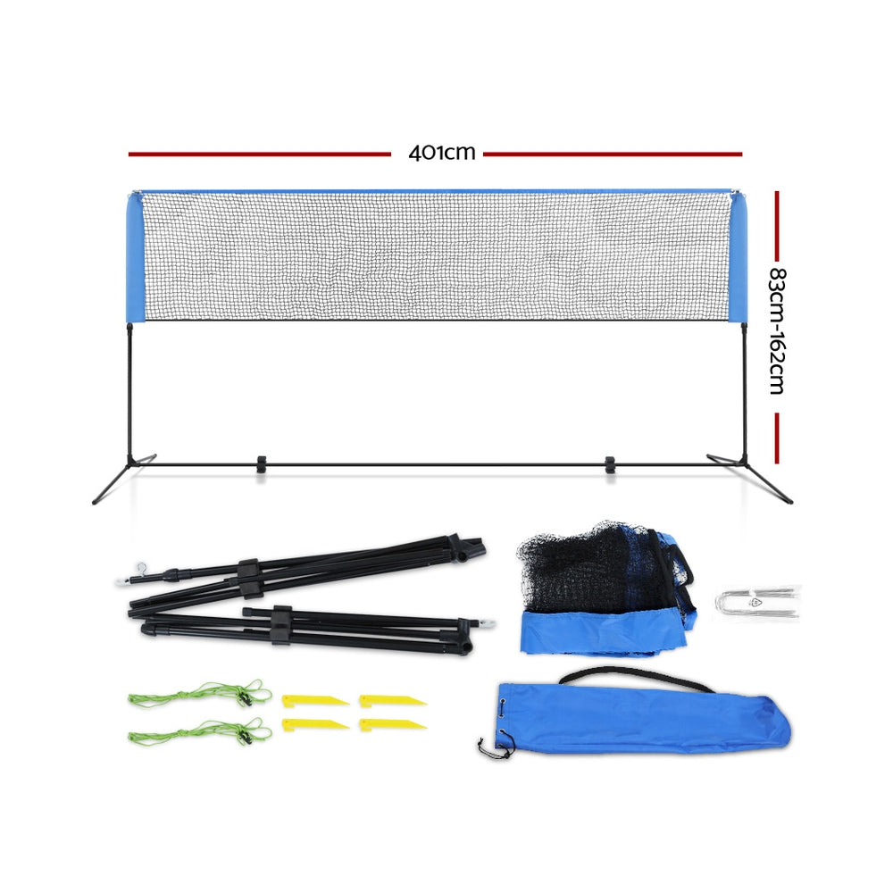 Everfit 4m Portable Badminton Volleyball Pickleball Adjustable Net