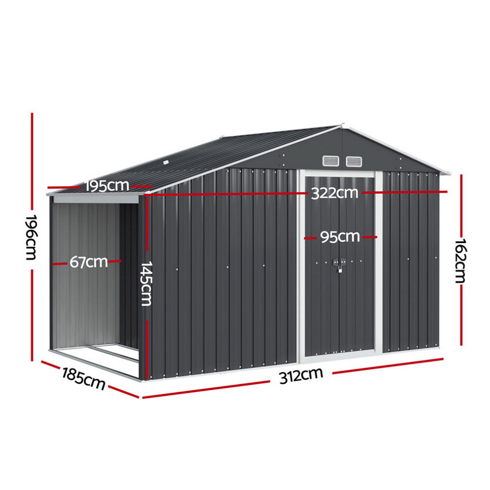 Giantz Garden Shed 3.22m x 1.96m