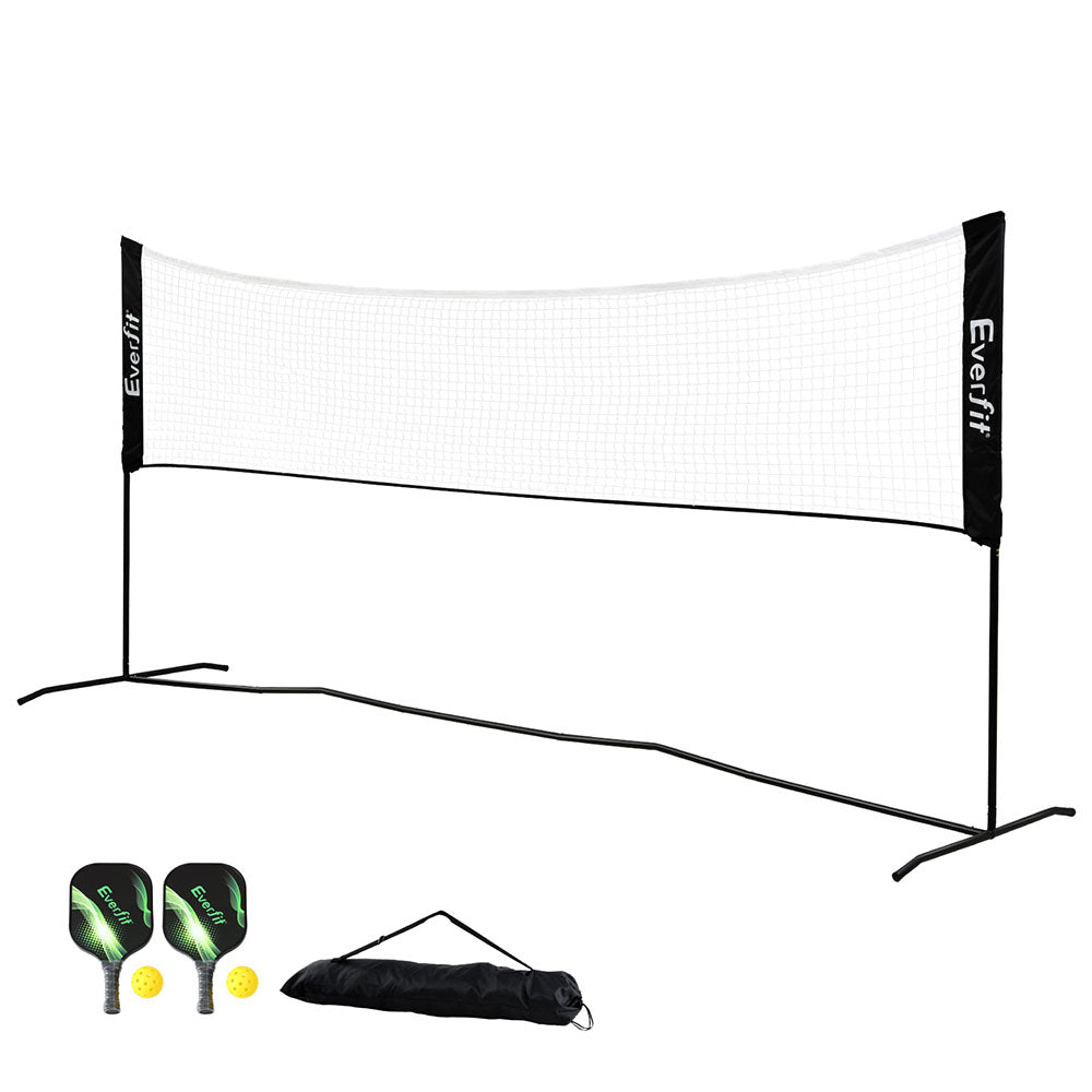 Everfit 3.6m Portable Badminton Volleyball Pickleball Adjustable Net Kit