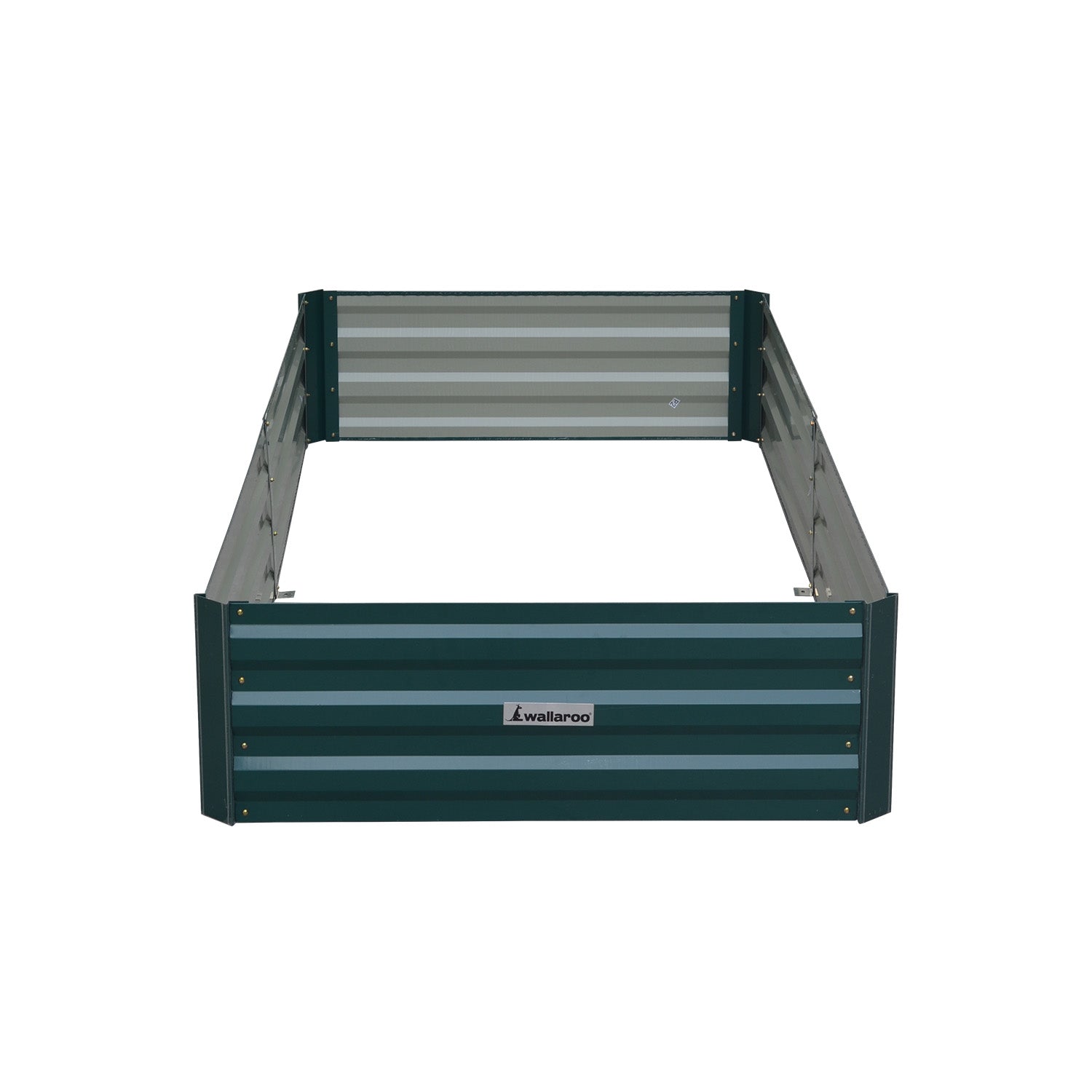 Wallaroo Galvanized Steel Garden Bed 210cm x 90cm x 30cm Green