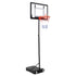 Everfit Portable Basketball Hoop and Adjustable Stand 2.1m Clear