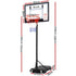 Everfit Portable Basketball Hoop and Adjustable Stand 2.1m Clear