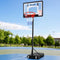 Everfit Portable Basketball Hoop and Adjustable Stand 2.1m Clear
