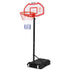 Everfit Portable Basketball Hoop and Adjustable Stand 2.1m White