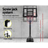 Everfit Portable Basketball Hoop and Adjustable Stand 3.05m Black