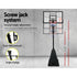 Everfit Professional Portable Basketball Hoop and Adjustable Stand 3.05m Black