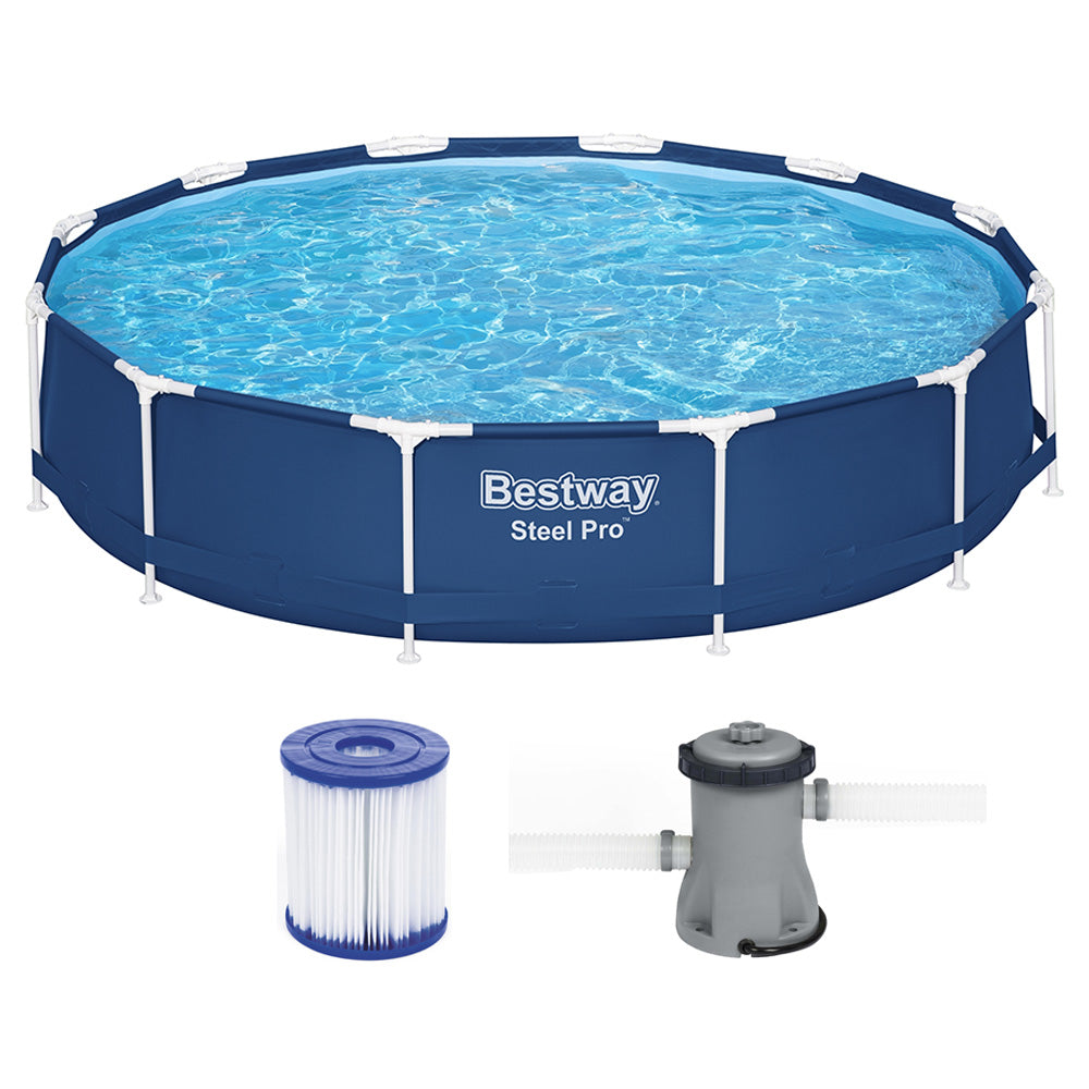 Bestway Round Swimming Pool 366cm x 76cm with Filter Pump
