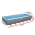 Bestway Swimming Pool 732cm x 366cm x 132cm with Ladder