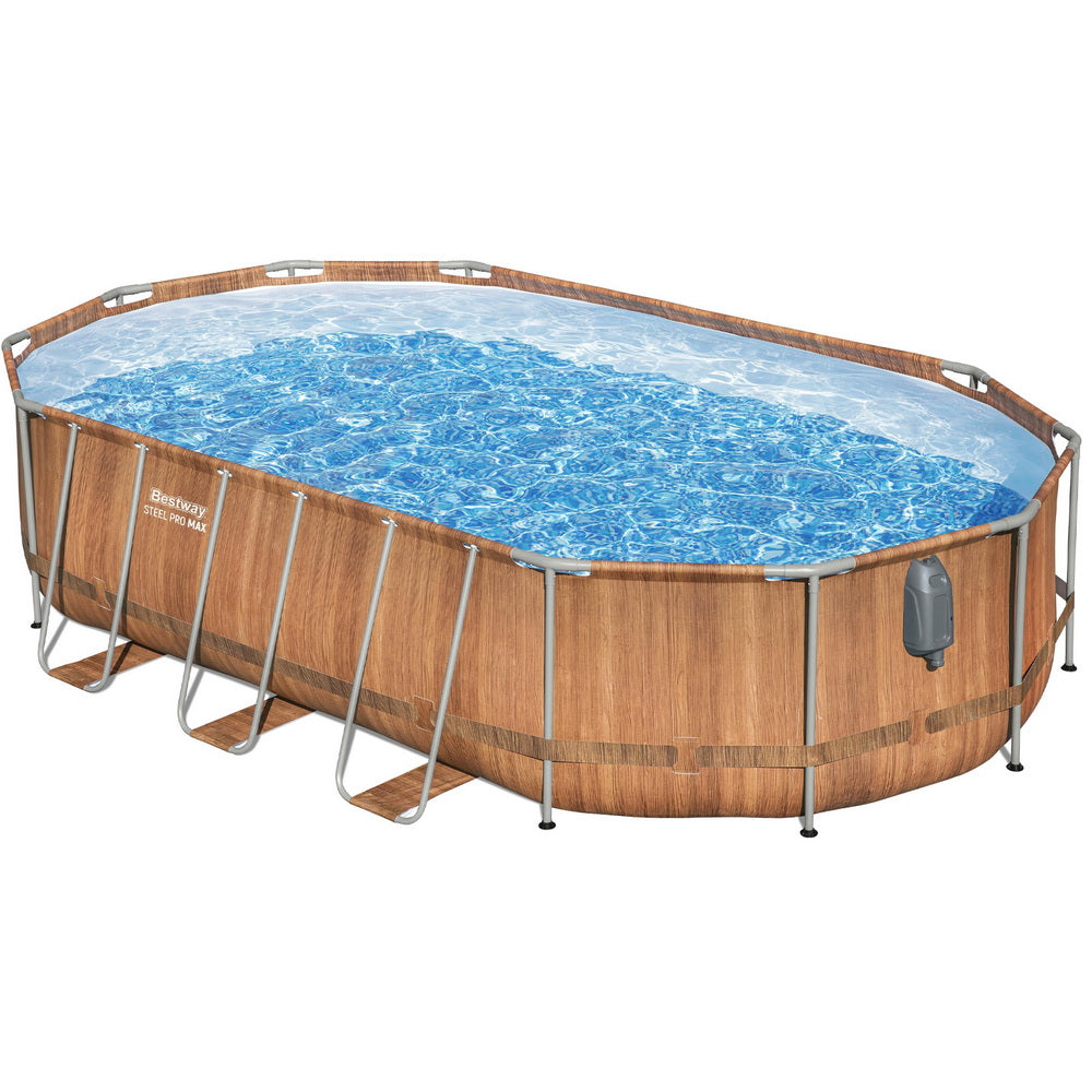 Bestway Luxury Steel Frame Swimming Pool 610cm x 366cm x 122cm