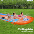 Bestway Kids Inflatable Slip and Slide 488cm Triple Lane