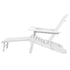 Gardeon 3pc Outdoor Table and Chairs Wooden Sun Lounger White