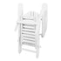 Gardeon 3pc Outdoor Table and Chairs Wooden Sun Lounger White