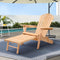 Gardeon Adirondack Outdoor Wooden Sun Lounger Natural