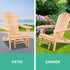 Gardeon Adirondack Outdoor Wooden Sun Lounger Natural