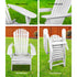 Gardeon Adirondack Outdoor Wooden Sun Lounger White