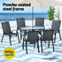 Gardeon 6-Seater Outdoor Dining Set Table & Chairs Black