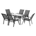 Gardeon 6-Seater Outdoor Dining Set Table & Chairs Grey