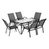 Gardeon 6-Seater Outdoor Dining Set Table & Chairs Grey