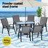 Gardeon 6-Seater Outdoor Dining Set Table & Chairs Grey