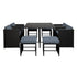 Gardeon 8-Seater Wicker Outdoor Table & Chairs Set Black