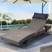 Gardeon Sun Lounge Wicker Lounger Grey/Beige