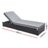 Gardeon 3pc Wicker Sun Lounger Wicker Lounger Set
