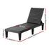 Gardeon Outdoor Adjustable Sun Lounger Black