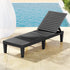Gardeon Outdoor Adjustable Sun Lounger Black