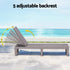 Gardeon Outdoor Adjustable Sun Lounger Grey