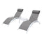 Gardeon 3pc Outdoor Sun Lounger Set with Table