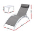Gardeon 3pc Outdoor Sun Lounger Set with Table
