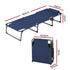 Gardeon Folding Sun Lounger Blue