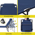 Gardeon Folding Sun Lounger Blue