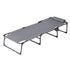 Gardeon Steel Folding Sun Lounger Grey