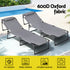 Gardeon Steel Folding Sun Lounger Grey