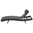 Gardeon Black Wicker Outdoor Sun Lounger