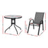Gardeon 4-Seater Outdoor Table & Chairs Set Grey