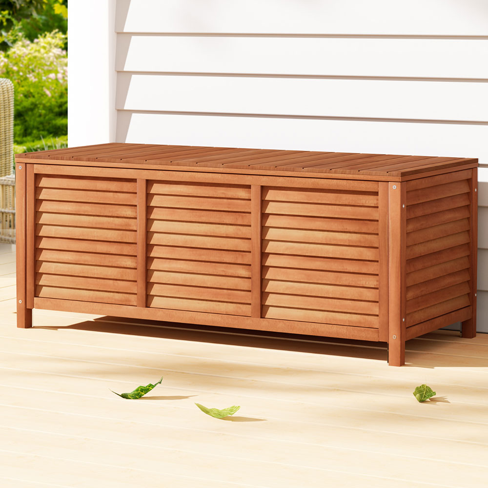 Wooden Outdoor Storage Bench Box Seat 210L