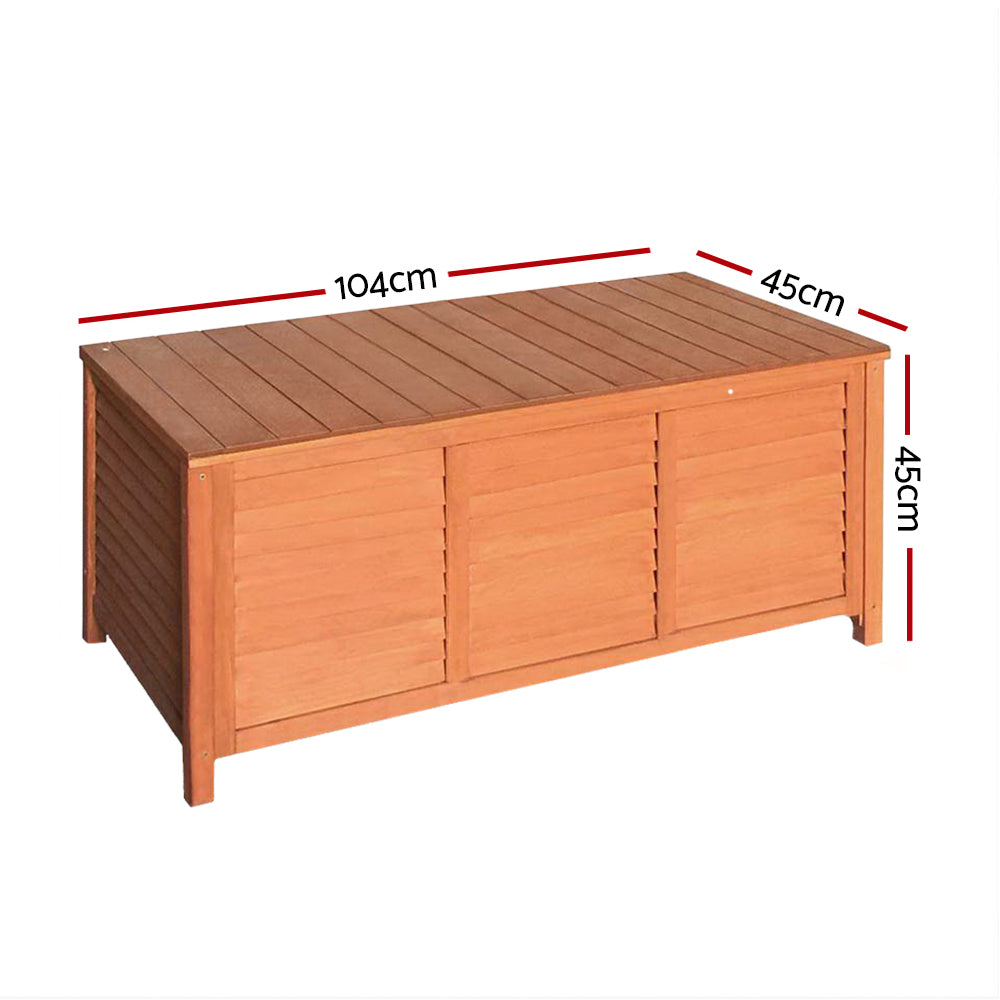 Wooden Outdoor Storage Bench Box Seat 210L