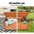 Wooden Outdoor Storage Bench Box Seat 210L