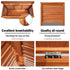 Wooden Outdoor Storage Bench Box Seat 210L