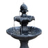 Gardeon Solar Water Feature 3-Tier Fountain with Pump 93cm Black