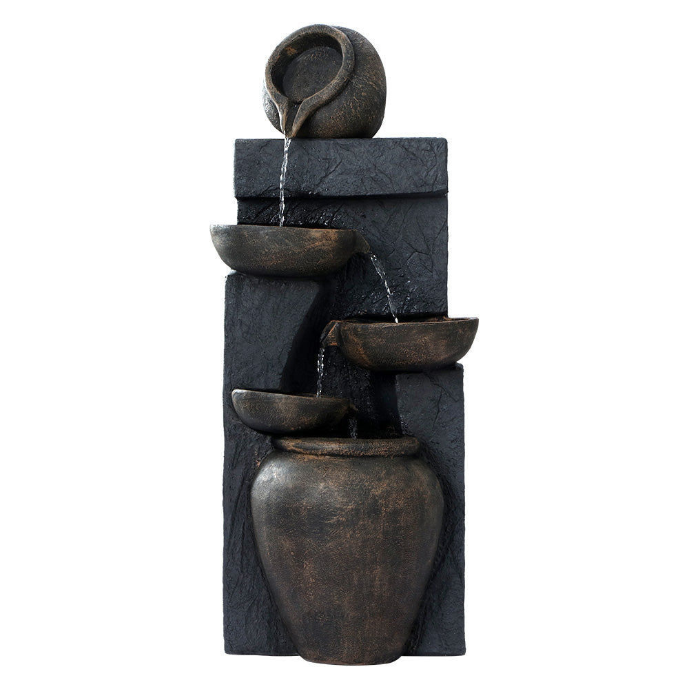 Gardeon Solar Water Feature Cascading Fountain 99cm