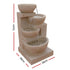 Gardeon Cascading Solar Water Feature Fountain 4-Tier Bowl 72cm Sand