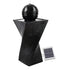 Gardeon Solar Water Feature Twisted Fountain 85cm Black
