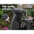 Gardeon Solar Water Feature Fountain 3-Tier Mushroom with LED